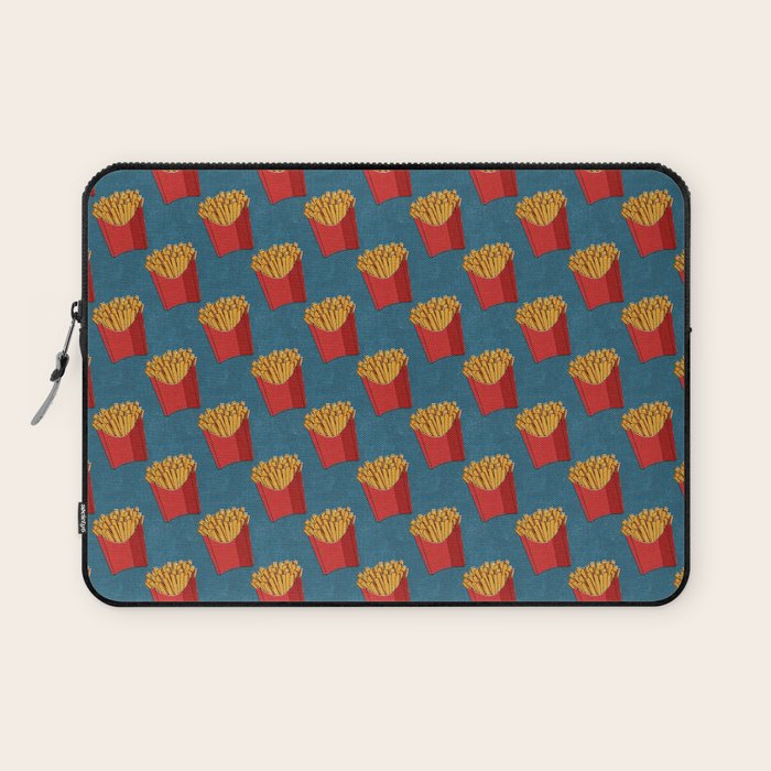 FAST FOOD / Fries - pattern Laptop Sleeve Gallery Image 1