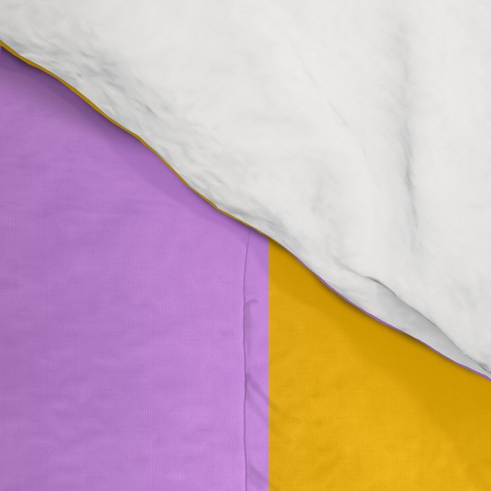 Sunny yellow and purple stripes Comforter Gallery Image 4