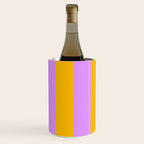 Sunny yellow and purple stripes Wine Chiller Gallery Image 2