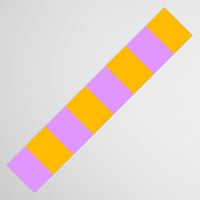 Sunny yellow and purple stripes Table Runner Gallery Image 3