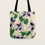 Clematis Botanical Illustration Tote Bag Gallery Image 1