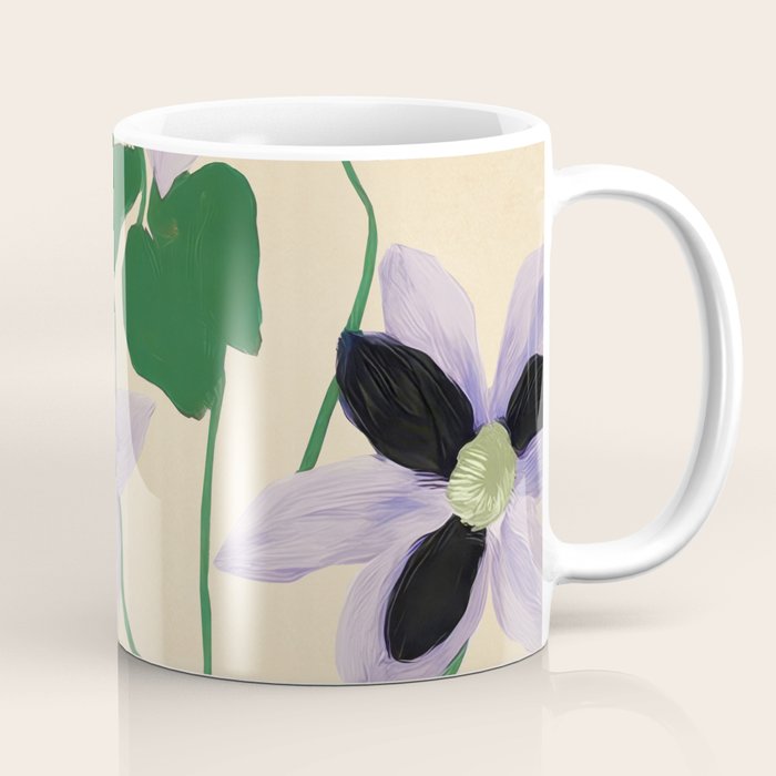 Clematis Botanical Illustration Coffee Mug Gallery Image 1