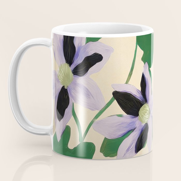 Clematis Botanical Illustration Coffee Mug Gallery Image 3