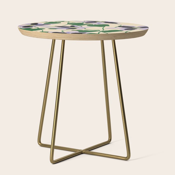 Clematis Botanical Illustration Side Table Gallery Image 1