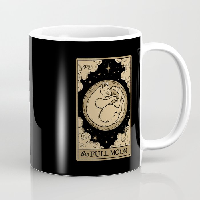The Full Moon - Dark Background Coffee Mug Gallery Image 1