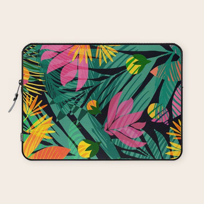 Wild Tropics Colorful Abstract Pattern Laptop Sleeve Gallery Image 1
