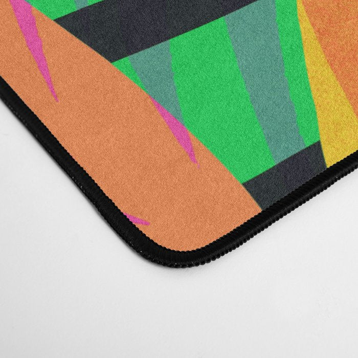Wild Tropics Colorful Abstract Pattern Desk Mat Gallery Image 4
