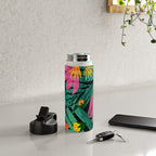 Wild Tropics Colorful Abstract Pattern Water Bottle Gallery Image 4