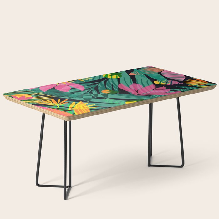 Wild Tropics Colorful Abstract Pattern Coffee Table Gallery Image 1