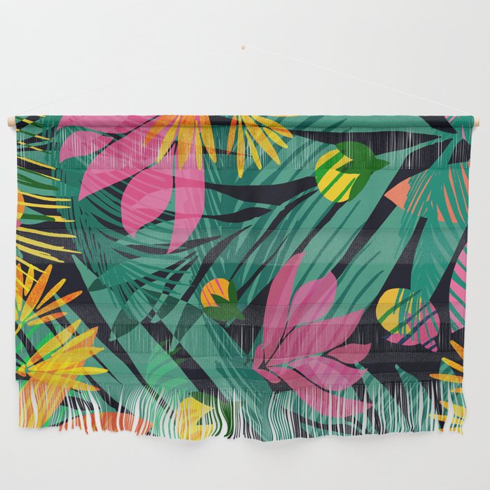 Wild Tropics Colorful Abstract Pattern Wall Hanging Gallery Image 1