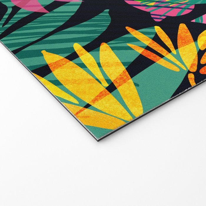 Wild Tropics Colorful Abstract Pattern Welcome Mat Gallery Image 2