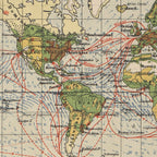 Vintage World Sailing Routes Map (1914) Coffee Mug Gallery Image 2
