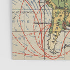 Vintage World Sailing Routes Map (1914) Poster Gallery Image 3