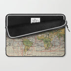 Vintage World Sailing Routes Map (1914) Laptop Sleeve Gallery Image 2