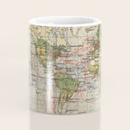 Vintage World Sailing Routes Map (1914) Coffee Mug Gallery Image 4