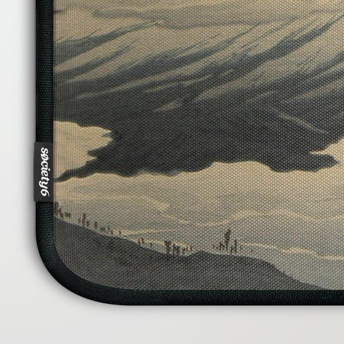 Shotei Takahashi Four Seasons of Mount Fuji Near Omuro Kawase Hasui Japanese Woodblock Print Laptop Sleeve Gallery Image 3