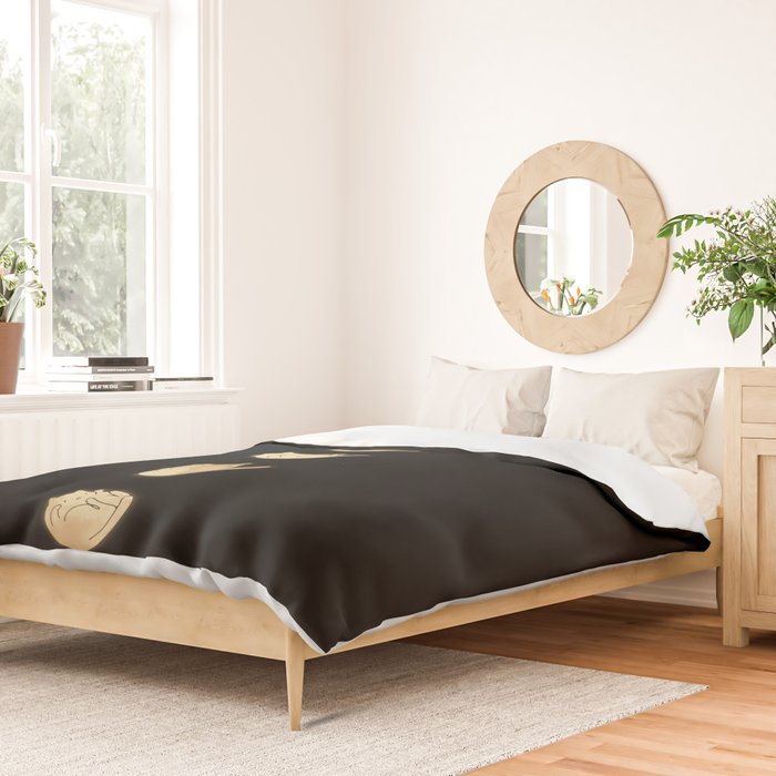 Cat Landscape 57: Phases of the Meow Duvet Cover Gallery Image 2