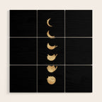 Cat Landscape 57: Phases of the Meow Wood Wall Art Gallery Image 1