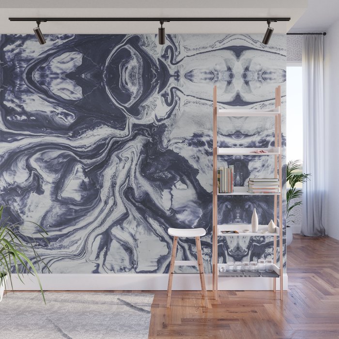 Marble indigo Wall Mural Gallery Image 1