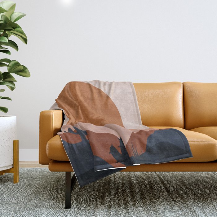 Boring Summer Throw Blanket Gallery Image 1