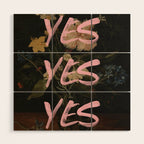 Yes Yes Yes Wood Wall Art Gallery Image 1