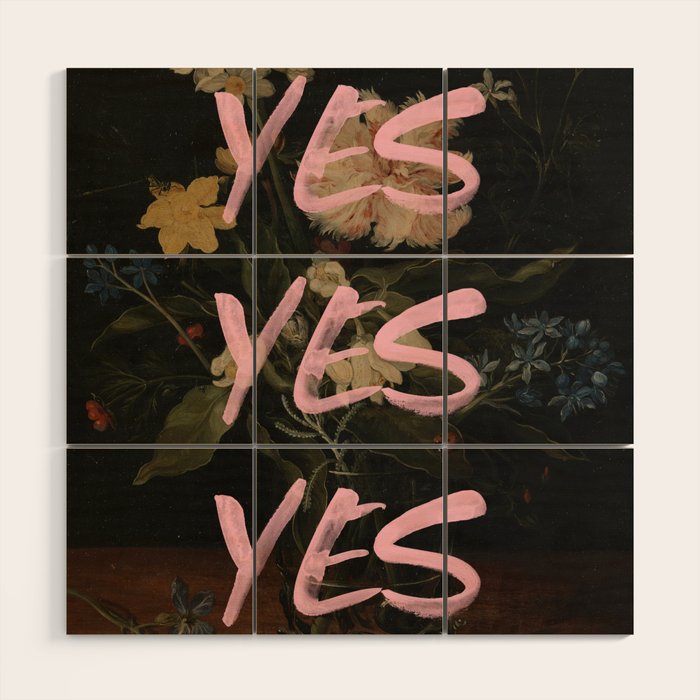 Yes Yes Yes Wood Wall Art Gallery Image 1