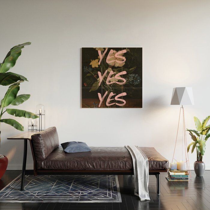 Yes Yes Yes Wood Wall Art Gallery Image 2