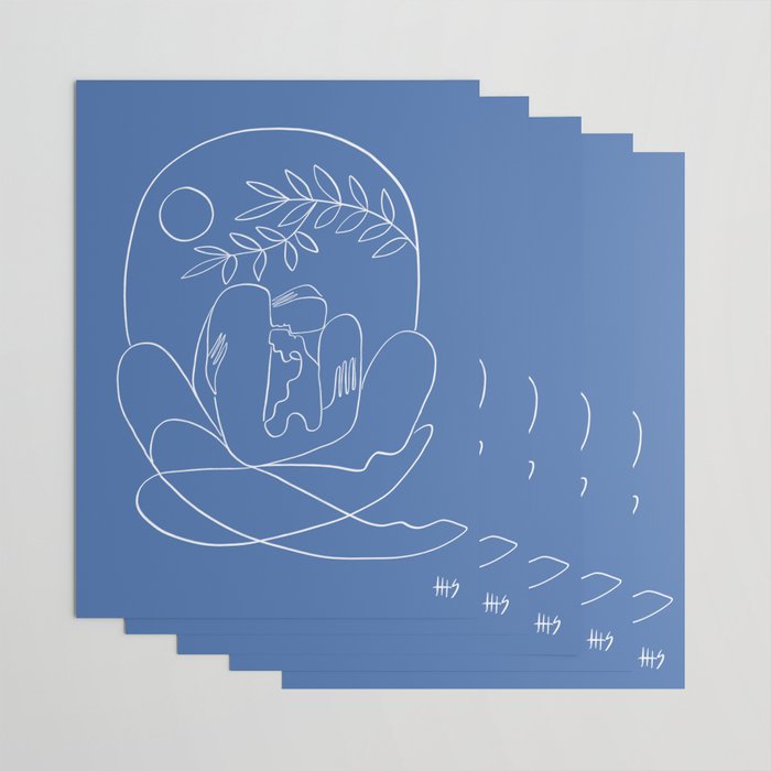 About Kaleidoscopes (classic blue) Wrapping Paper Gallery Image 3