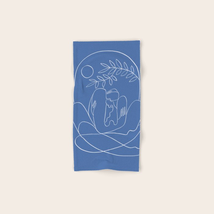 About Kaleidoscopes (classic blue) Bath Towel Gallery Image 1