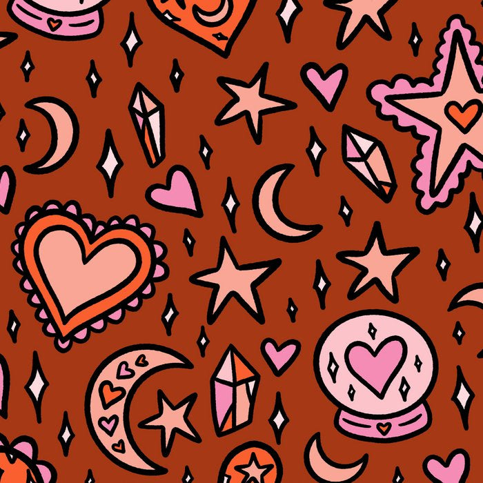 Love Witch Print in Red Coffee Mug Gallery Image 2