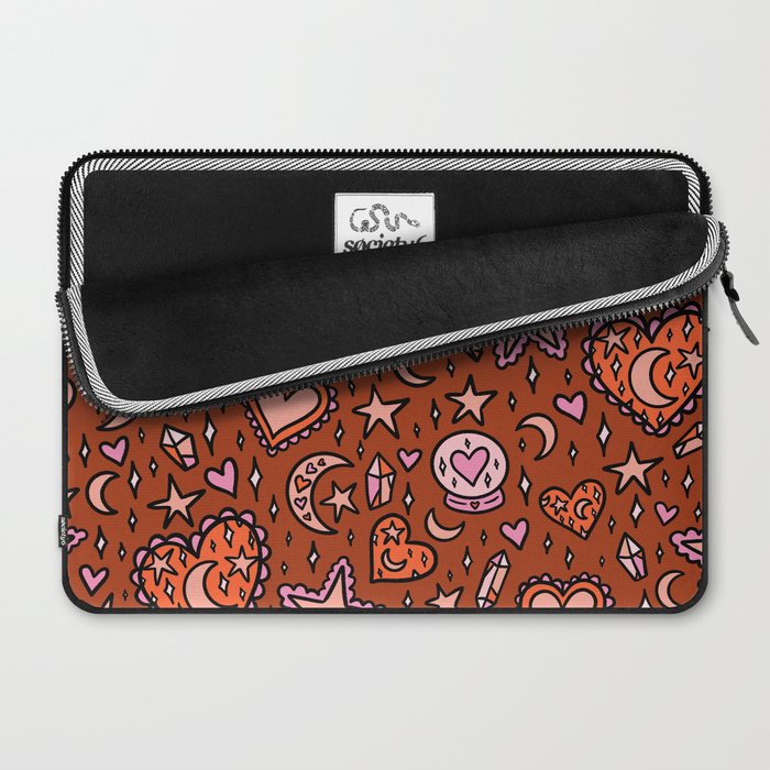 Love Witch Print in Red Laptop Sleeve Gallery Image 2