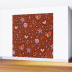 Love Witch Print in Red Wall Mural Gallery Image 2