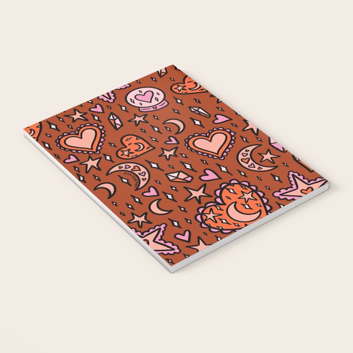 Love Witch Print in Red Notebook Gallery Image 3