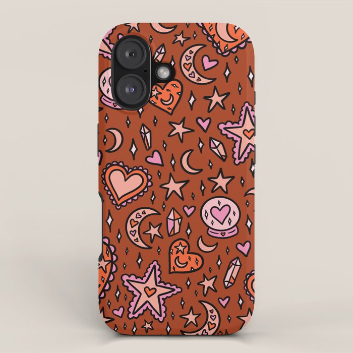 Love Witch Print in Red iPhone Case Gallery Image 1