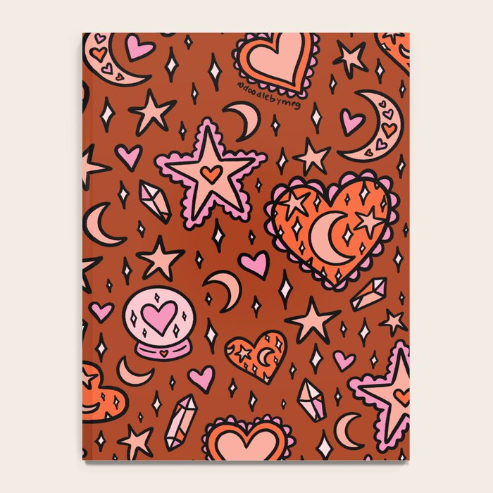 Love Witch Print in Red Notebook Gallery Image 4