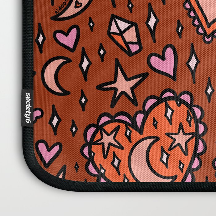 Love Witch Print in Red Laptop Sleeve Gallery Image 3