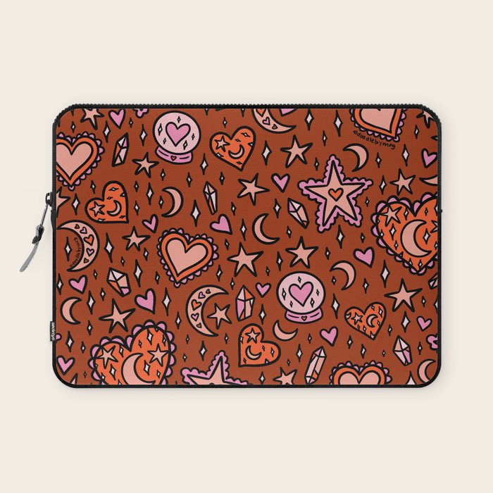 Love Witch Print in Red Laptop Sleeve Gallery Image 1