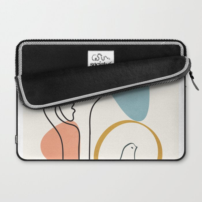Abstract Faces 32 Laptop Sleeve Gallery Image 2