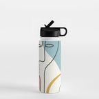 Abstract Faces 32 Water Bottle Gallery Image 1