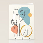 Abstract Faces 32 Stationery Card Gallery Image 2