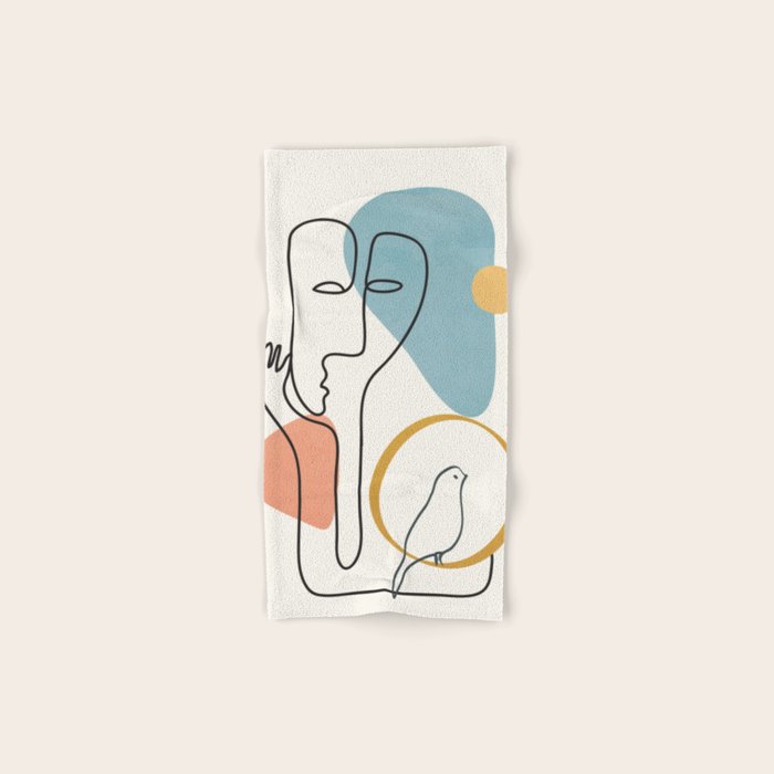 Abstract Faces 32 Bath Towel Gallery Image 1