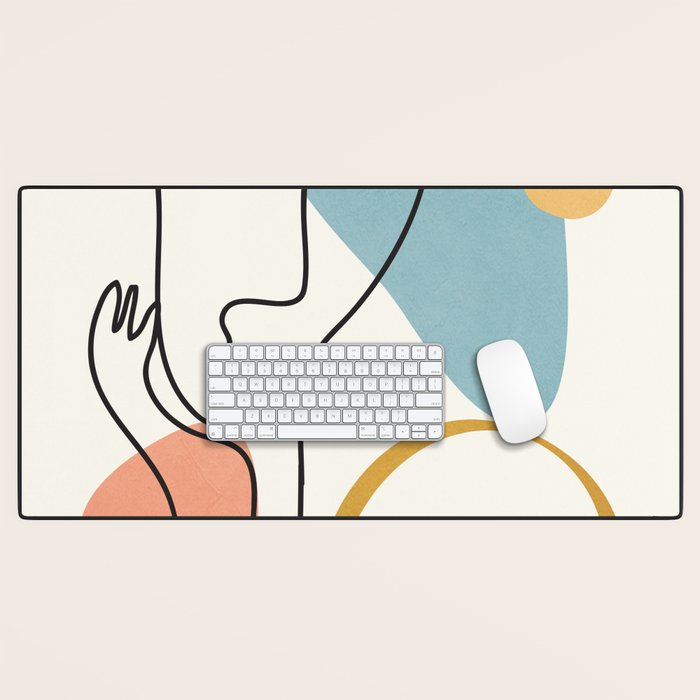 Abstract Faces 32 Desk Mat Gallery Image 1