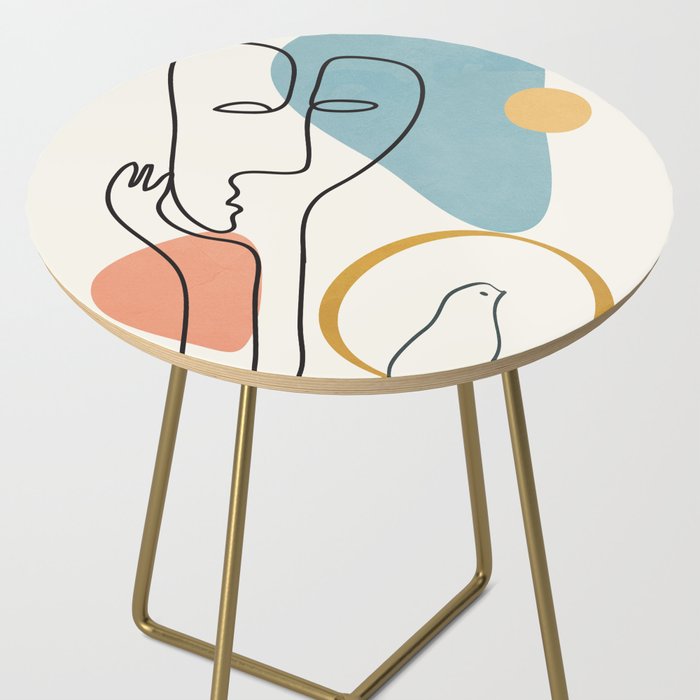 Abstract Faces 32 Side Table Gallery Image 2