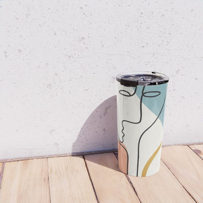 Abstract Faces 32 Travel Mug Gallery Image 4