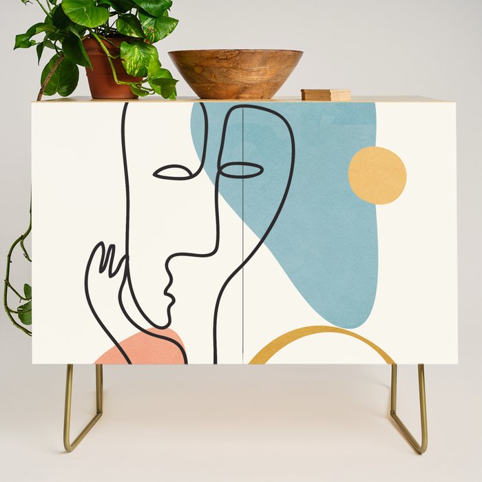 Abstract Faces 32 Credenza Gallery Image 1