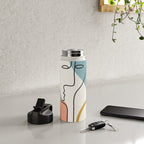 Abstract Faces 32 Water Bottle Gallery Image 4