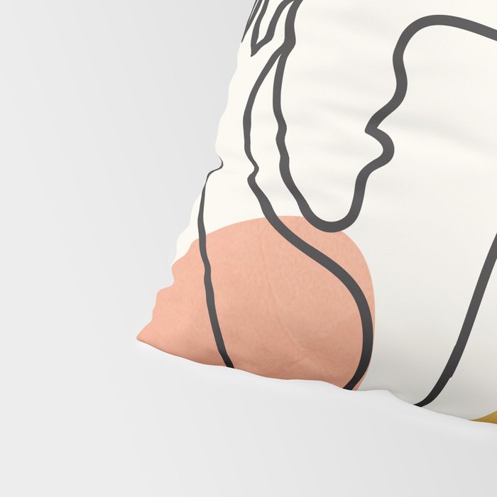 Abstract Faces 32 Pillow Sham Gallery Image 4
