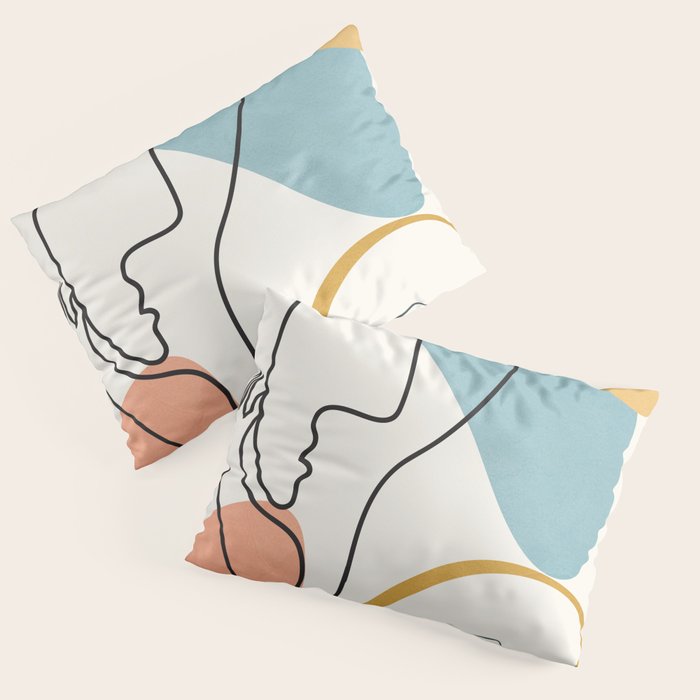 Abstract Faces 32 Pillow Sham Gallery Image 3