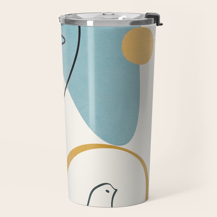 Abstract Faces 32 Travel Mug Gallery Image 2