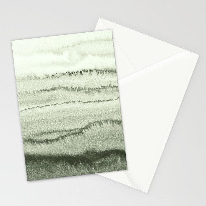 WITHIN THE TIDES - SAGE GREEN by MS  Stationery Card Gallery Image 2